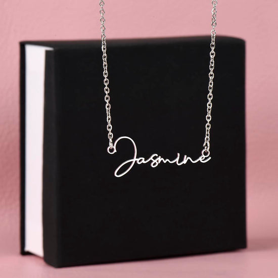 Heart Warming gift for your Someone Special- A Signature Style Name Necklace