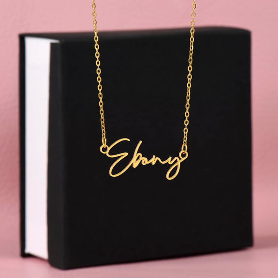 Heart Warming gift for your Someone Special- A Signature Style Name Necklace