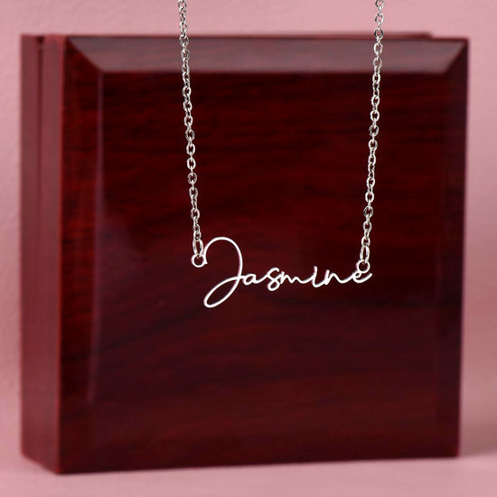 Heart Warming gift for your Someone Special- A Signature Style Name Necklace